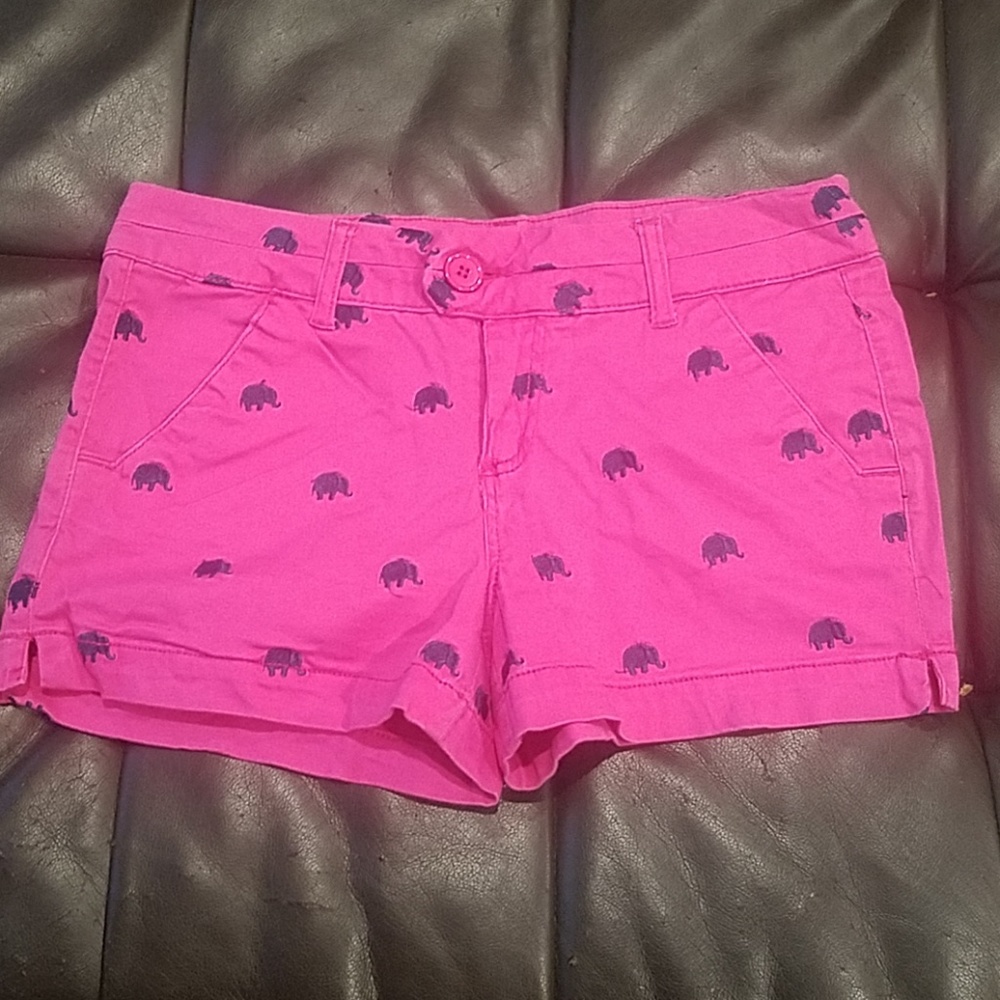 Pink elephant shorts